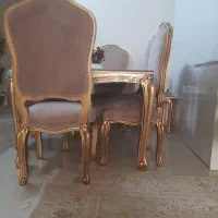 ست مبلمان استیل مدل کوئین با ناهار خوری ۶ نفره