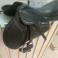 زین چرم طرح پرش و دهنه کامل