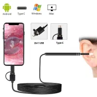 دوربین اتوسکوپ ضدآب ۲متری قابل اتصال به موبایل