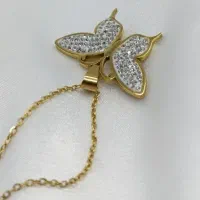 گردنبند طرح پروانه|بدلیجات|مهاباد (آذربایجان غربی), |دیوار