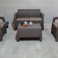 مبلمان حصیری پلاستیکی باغی