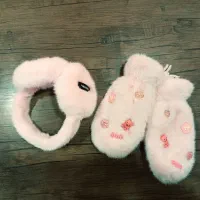 ست دستکش و گوشگیر تاشو زنانه دخترانه مناسب هدیه