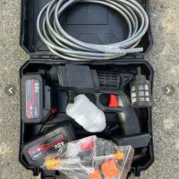 کارواش و سمپاش تفنگی سیار شارژی2باطری و تک باطری