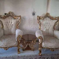 مبلمان ۷ نفره و بوفه مناسب جهیزیه|مبلمان خانگی و میز عسلی|تهران, ده‌ونک|دیوار