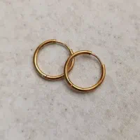 گوشواره حلقه رنگ ثابت