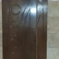 درب چوبی دولنگه سالم دوقفله