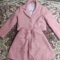 کت و دامن رنگ گلبه صورتی