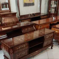 میز تلویزیون معرق چوب مازول ظریف