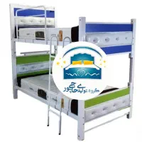تخت خواب دو طبقه حاجی پور(تختخواب۲دوطبقه)تشک ایسل