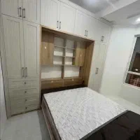 کابینت ام دی اف دکوراسیون چوبی کمد دیواری با طراحی