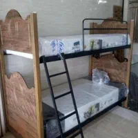 تخت دوطبقه لیدا ۲ تمام چوب|تخت و سرویس خواب|قزوین, |دیوار