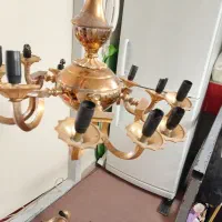 لوازم خانگی مسی وبرنجی|لوستر و چراغ آویز|کرج, برغان|دیوار