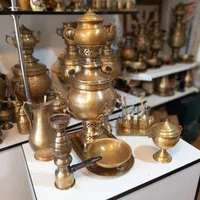 gwqwtسماور زغالی viva برنجی مسی برقی گازی ذغالی|سماور، چای‌ساز، قهوه‌ساز|اصفهان, دستگرده|دیوار