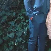 کت شلوار سرمه ای طوسی