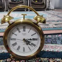 ساعت رومیزی طلایی نو رنگ ثابت