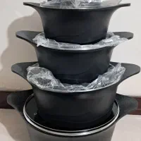 قابلمه 12 تیکه چدن رنگ مشکی