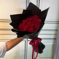 دسته گل رز هلندی گل درشت و ارکیده