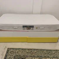 تخت نوجوان به همراه تشک رویال نو و کاور