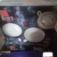 چینی تقدیس روجاپلاتین ۱۲ نفره ۱۰۴ پارچه ۲ سرویس