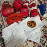 دودست لباس کاراته یک دست کامل با تمام وسایل|تجهیزات ورزشی|شاندیز, |دیوار