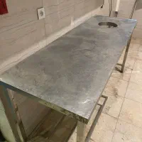 میز کار استیل و میز چوبی