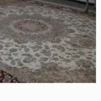 مبل  سالم وتمیز فرش لاکی قدیمی فرش کرم قالیچه