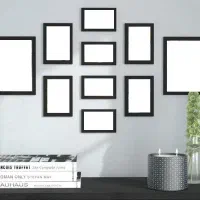 قاب عکس از سایز ۱۳.۱۸ تا ۴۰.۶۰ سفید و مشکی|تابلو، نقاشی، عکس|اندیشه, اندیشه فاز ۳|دیوار