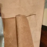موکت دوتا قهو ه ای وصورتی طرح دار