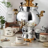 سماور گازسوز سهند نفیس ( طلایی ) 8 لیتری|سماور، چایساز، قهوهساز|قدس, شهرقدس|دیوار