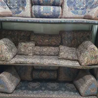 پشتی ترمه یزد ست خان نشین ۷ تیکه|پشتی|یزد, |دیوار