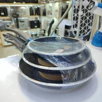 سرویس ماهیتابه مشکی لایف اسمایل|ظروف پخت‌وپز|اهواز, گلستان|دیوار