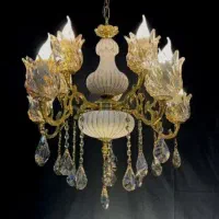 لوستر4+4چینی برنزی ضمانتدار e14اقساط6ماهه