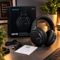 هدفون بلوتوثی SODO مدل MH3 جعبه‌دار
