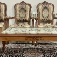 مبلمان ۹ نفره و میز ناهار خوری ۶ نفره سالم و‌ تمیز|مبلمان خانگی و میز عسلی|تهران, نارمک جنوبی|دیوار