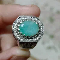 انگشتر مردانه سنگ زمرد