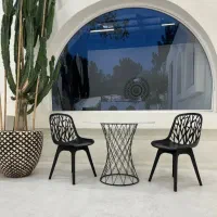 میز و صندلی نهارخوری شیک پلاستیکی مدل جاوید 90