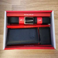 ست کادویی سه تکه چرم مردانه برند پولو