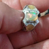 انگشتر اوپال اتیوپی دست ساز|کلکسیون اشیاء عتیقه|تهران, نیروی هوایی (پیروزی)|دیوار