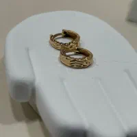 گوشواره حلقه تراشدار کم اجرت