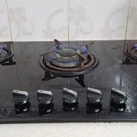 گاز شیشه ای رومیزی ۵ شعله ..کار کرده ..سالم|اجاق گاز و لوازم برقی پخت‌وپز|کلاچای, |دیوار