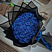 دسته گل روبانی ۲۶ شاخه با قیمت مناسب