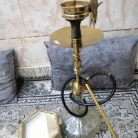 قلیون طلایی سوپاپی با منغل طلا|کلکسیون و سرگرمی|اهواز, نادری|دیوار