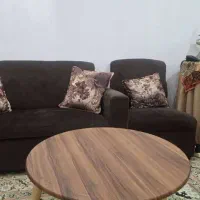 راحتی هفت نفره در حد نو  همراه با جلو مبلی|مبلمان خانگی و میز عسلی|صومعه‌سرا, |دیوار