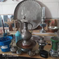حراج وسایل عتیقه و قدیمی مجمع ساعت آفتابه لگن و...