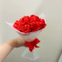 گل مصنوعی با روبان|گل مصنوعی|قدس, شهر‌قدس|دیوار