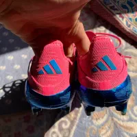 کفش فوتبال(استوک)+f50ابی صورتی سایز40|تجهیزات ورزشی|لامرد, |دیوار