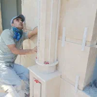 اجرای آجرنما،سنگ کاری،