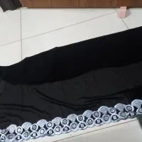 شال حریر مشکی و پیراهن مجلسی و کتری وقوری