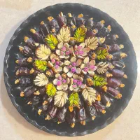 رولت حلوا خرما انواع حلوا و خرما گردو