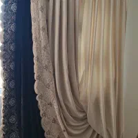 پرده والان دو تیکه مخمل کار شده